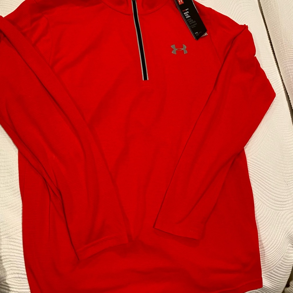 New Men’s Large Under Armour Quarter Zip Shirt/Pullover